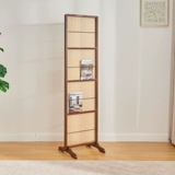 Перегородка для маленькой квартиры, складная перегородка из ротанга, входная перегородка, домашняя гостиная, простая мобильная журнальная книжная полка