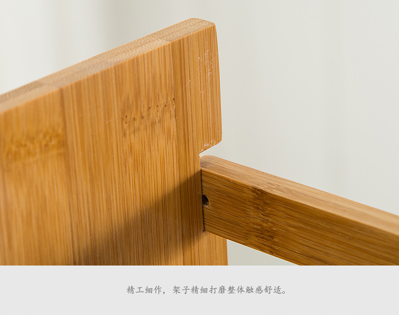 Kệ đựng đồ bằng tre để bàn Kệ lưu trữ đơn giản Bảng tổ chức đơn giản Sinh viên sáng tạo Đa chức năng Giá sách nhỏ bằng tre - Kệ kệ 2 tầng