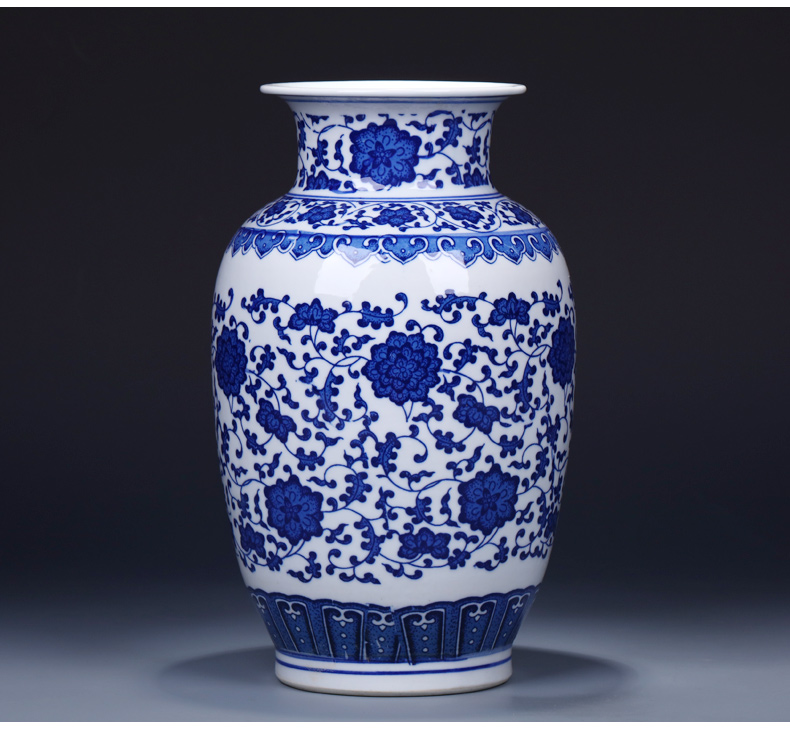 Limited  seconds kill jingdezhen ceramic vases, flower arranging furnishing articles sitting room adornment of Chinese style arts and crafts