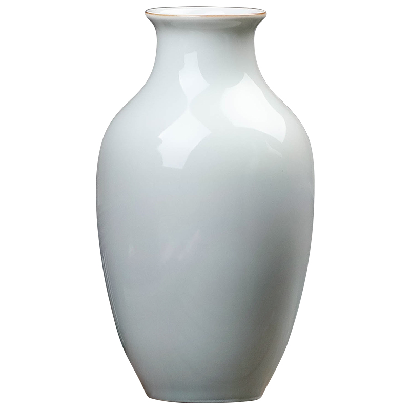 Jingdezhen ceramic vases, new Chinese style is contracted checking flower arranging, the desktop office sitting room adornment flower art furnishing articles