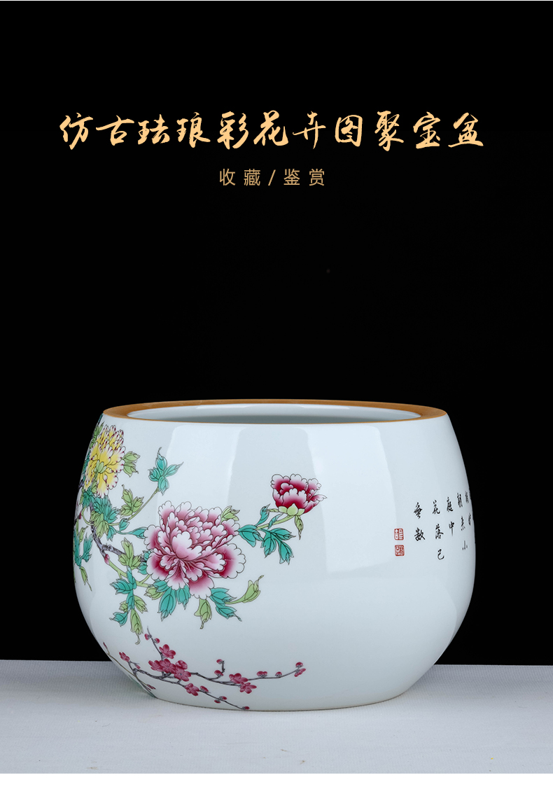 Jingdezhen ceramic lucky cornucopia desktop office sitting room decorates porch and exquisite handicraft furnishing articles