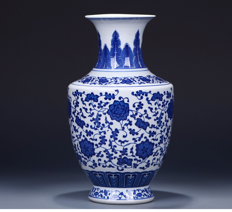 Limited  seconds kill jingdezhen ceramic vases, flower arranging furnishing articles sitting room adornment of Chinese style arts and crafts
