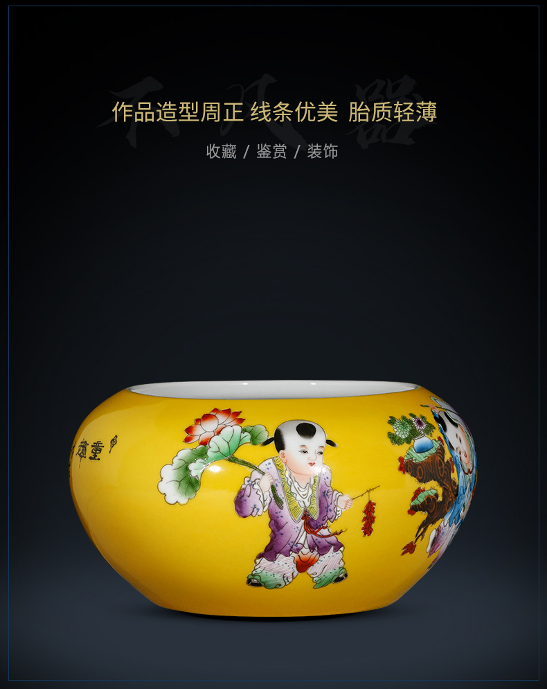 Jingdezhen ceramic vases, flower arrangement sitting room place hand - made porcelain of the lad TV ark, of Chinese style household ornaments