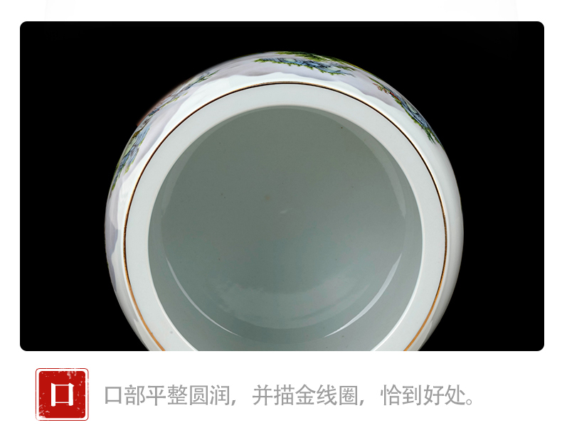 Jingdezhen ceramic powder enamel creative home desktop cylinder cornucopia adornment of the sitting room porch feng shui plutus furnishing articles