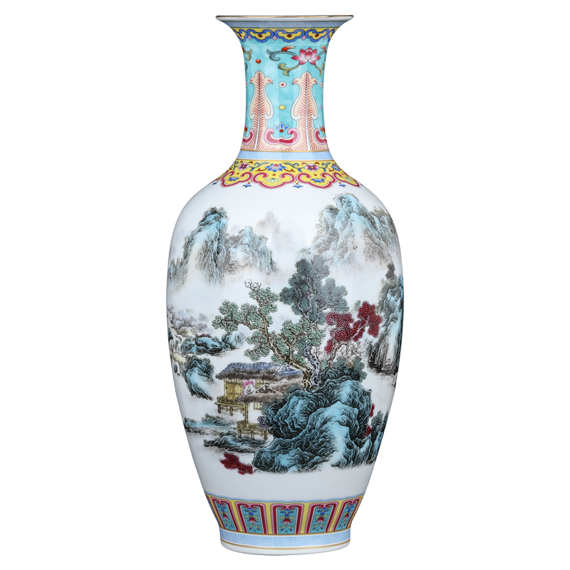 Jingdezhen ceramics, vases, flower arranging furnishing articles sitting room TV ark, rich ancient frame of Chinese style household decoration decoration gifts