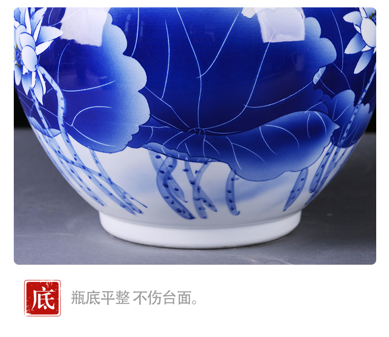 Jingdezhen ceramics vase hand - made Chinese style household flower arrangement sitting room adornment design porch place TV ark