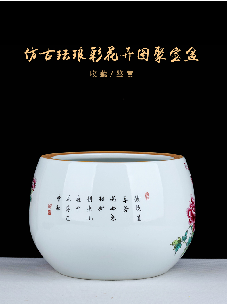 Jingdezhen ceramic lucky cornucopia desktop office sitting room decorates porch and exquisite handicraft furnishing articles