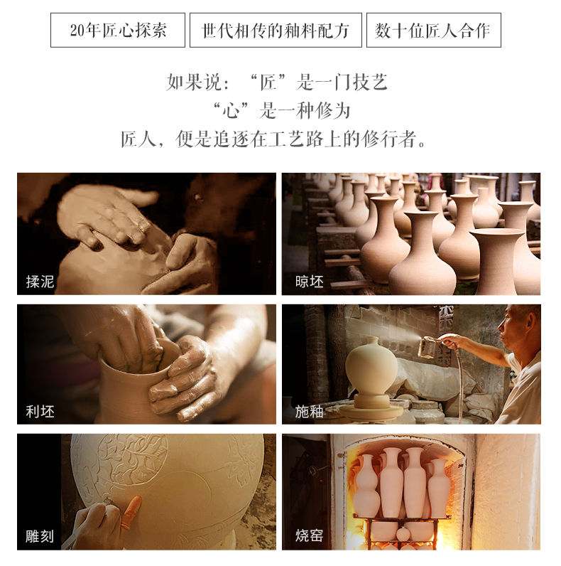 Jingdezhen ceramics powder enamel vase of Chinese style style restoring ancient ways furnishing articles indoor TV ark, desktop decoration