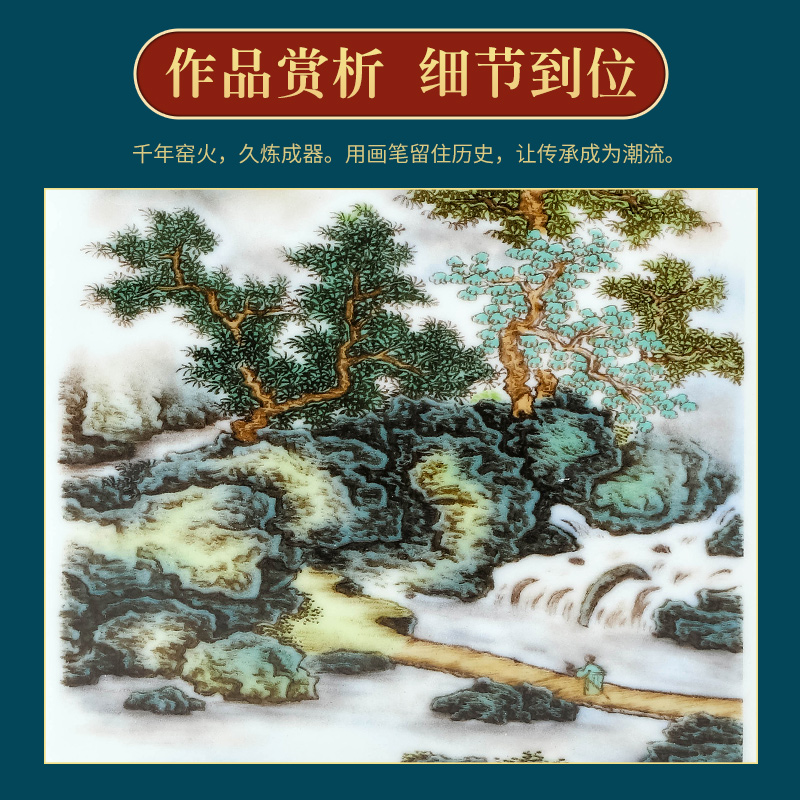 Jingdezhen ceramics powder enamel inlay is office desktop furnishing articles of Chinese style adornment household study painting and calligraphy brush pot