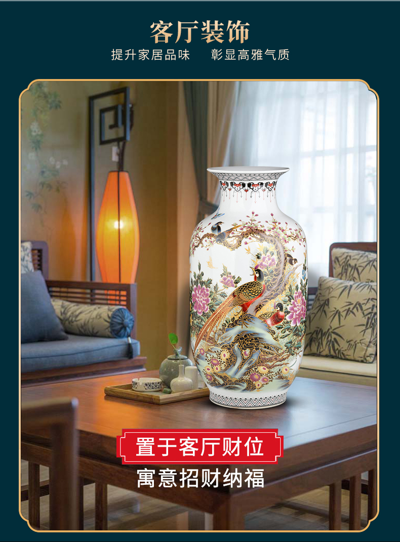 Jingdezhen ceramic vases, Chinese style household dried flower arranging flowers sitting room place archaize TV ark, decoration as porcelain