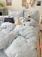 Class a Bed Milk Velvet Four-Piece Set Coral Bed Sheet Fleece Duvet Cover Winter Plush Flannel Dormitory Three-Piece Set 4