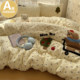 2026 New A-Grade Washed Cotton Bedding Four-Piece Set, Bed Sheet, Duvet Cover, Student Dormitory Single Bed Three-Piece Set 4