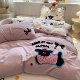 Cartoon Style Bedding Four-Piece Set Washed Cotton 2026 New Style Bed Sheet Duvet Cover Student Dormitory Three-Piece Set