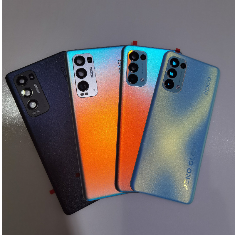 Applicable OPPOreno5K rear cover original glass reno5pro battery rear shell glass original housing rear shell