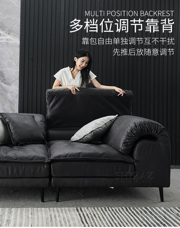 Công nghệ Bắc Âu sofa vải căn hộ nhỏ ánh sáng sang trọng sofa vải kết hợp hàng thẳng ba hoặc bốn chỗ ngồi xuống ghế sofa phòng khách - Ghế sô pha