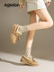 Augu Shiden plus velvet thick-soled Birkenstock shoes for women 2025 new winter all-inclusive one-legged super hot warm cotton shoes
