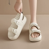 Сандалии, летняя комфортная обувь на платформе, спортивные пляжные слайдеры на липучке, тапочки