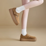 Женские туфли Birkenstock Augushiden на толстой подошве, новинка лета 2025 года, весенне-осенние удлиняющие туфли Birkenstock, повседневная обувь с полным носком