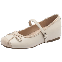 French retro Mary Jane shoes for women summer 2024 new sandals soft sole low heel square toe ballet shoes with skirt