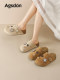 Augu Shiden Birkenstock slippers for women to wear outside 2026 new spring soft-soled thick-soled shoes one-step lazy Baotou slippers