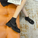 Лоферы на платформе, обувь, универсальные туфли в английском стиле для кожаной обуви на высоком каблуке, в британском стиле, коллекция 2023