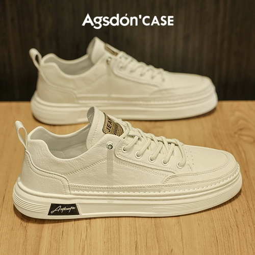 Мужская летняя белая обувь, спортивные туфли для кожаной обуви, кроссовки для отдыха, мягкая подошва