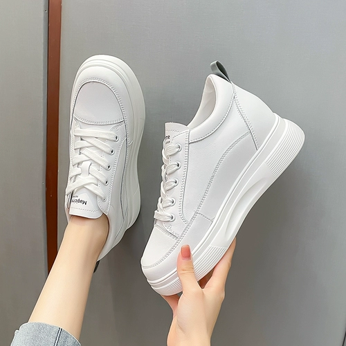 Белая обувь, весенние универсальные кеды на платформе, кроссовки