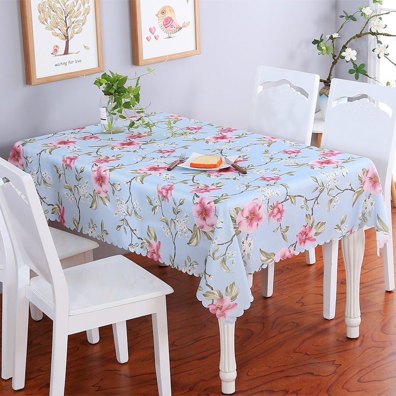 Khăn trải bàn dùng một lần không thấm nước chống dầu chống bỏng bàn cà phê hình chữ nhật bảng vải Bubu thuật bông trong nước ins tươi nhỏ - Khăn trải bàn khăn trãi bàn