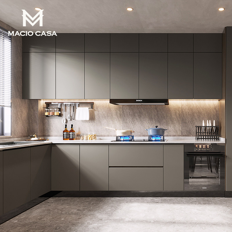 The Maggue integral cabinet customised open-style?Car quartz stone countertops Furnishing Small Family integral cabinets Custom Kitchen overall
