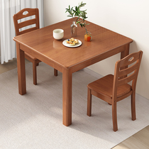 Полный обеденный стол и стулья в сочетании с современными минималистичными китайскими маленькими семейными обеденными квадратными столовыми домашним столиком