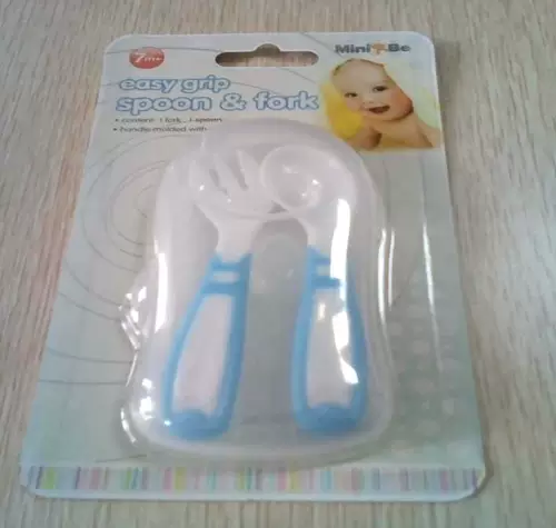 Обучающая ложка, вилка, переносная коробка для выхода на улицу, Гонконг