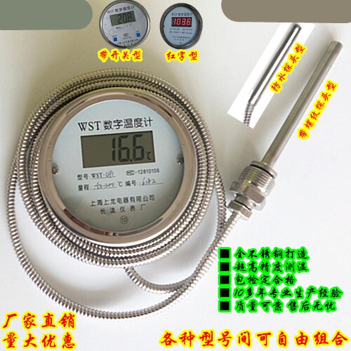 Digital display thermometer with monitor WST DTM491 with wire high-precision acid resistance waterproof digital industrial test temperature gauge