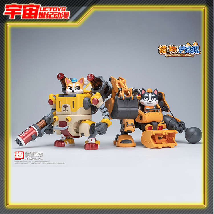 In-Stock and Pre-Order Original Cute Pet Figures: Koloji, Husky, and H2Qi, Assembled Movable Models