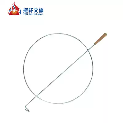 Rolling iron ring Color rolling iron ring thickened iron ring 38 cm 50 cm wooden handle iron ring Children's toy