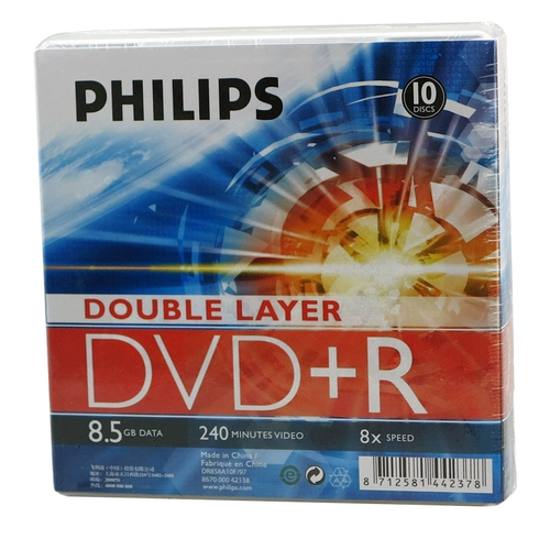 Philips 8.5g CD DVD D9 D9 Camer Hand 8G бронирование CD 8.5G DL Blank CD -Rom Бесплатная доставка