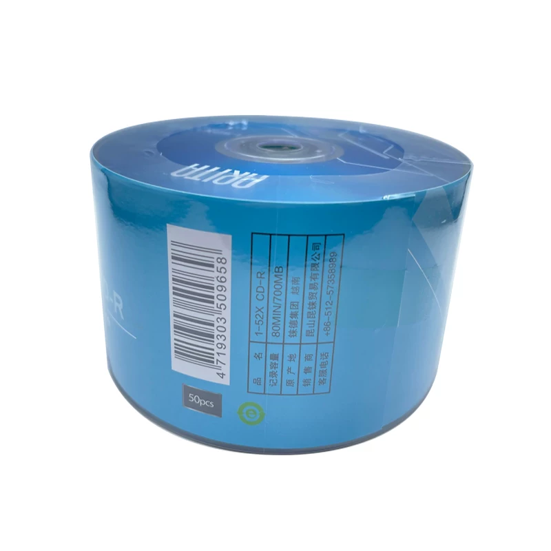 Пустой диск CD-R 52X, CD-R 52X, 50 штук музыкальных дисков для автомобиля