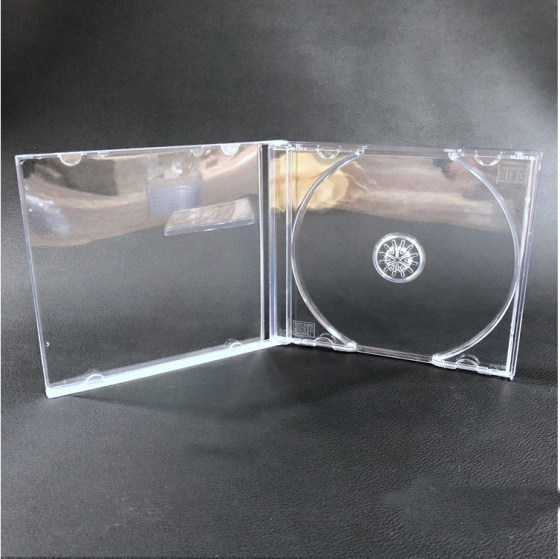 CD 박스 단일 피스 두껍게 100cd 포장 상자 DVD 박스 단일 피스 완전히 투명한 CD 박스 쉘 플라스틱 상자