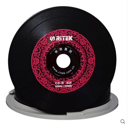 REDE CD Китайский красный CD 52X Vinyl Music CD Blank Burning Car Music CD Бесплатная доставка