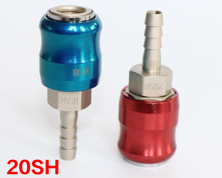 C loại khí nén nhanh khớp tự khóa ống khí nén máy nén khí bộ phận công cụ ống nối nam và nữ chèn nhanh máy nén khí mini