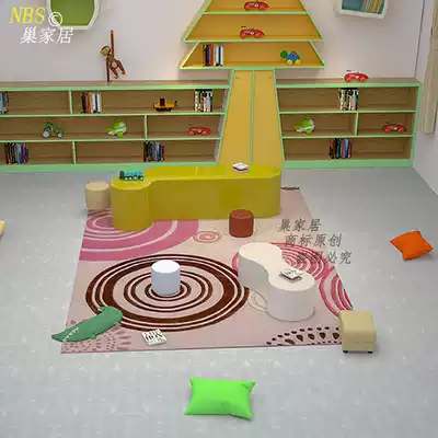 Nordic household children's table and stool combination Early education children's center table and stool set learning table toy table customization