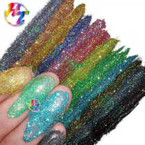 0 08mm solvent-resistant high-brightness laser ultra-thin fine glitter powder colorful glitter powder glitter powder laser pigment powder