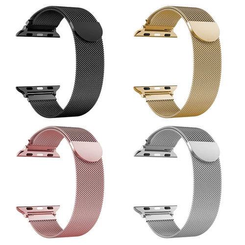 Wezi подходит для ремня AppleWatch6 из нержавеющей стали металла IWATH5 ремешок Apple Watch Bess 38/42/44/40 мм прилив личности плюс длинное магнитное всасывание 3/4/5/7, представляющее ремешок