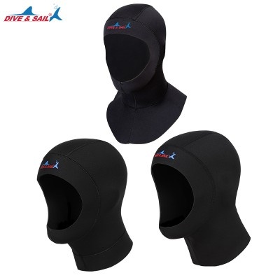 Adult 1MM diving cap headgear snorkeling surf insulation sun protection 3MM warm shoulder diving headgear winter swimming equipment