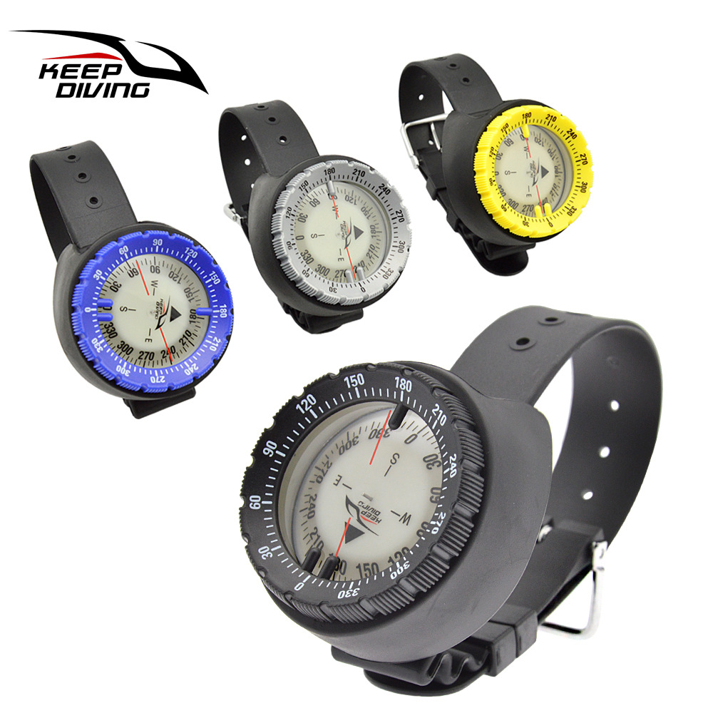 Scuba Technology Diving Compass Underwater Compass Liquid Strong Magnetic 50m Waterproof Watch Compass Luminous