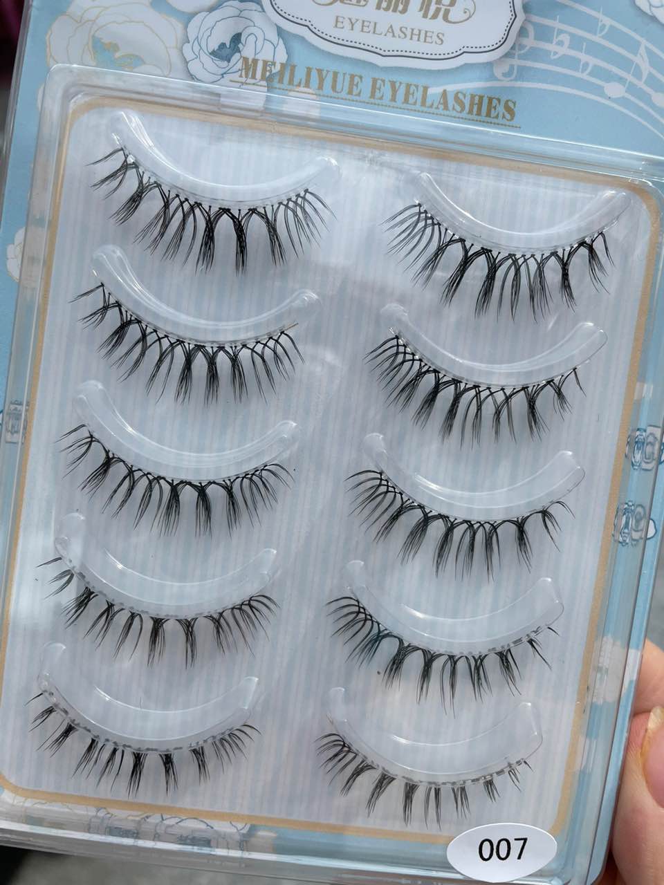 The Phantom Delight 007 Thick Barbie Sunflower False Eyelash Mill Tip Pure Artisanal Fake Eyelash Transparent Fine Stalk w7