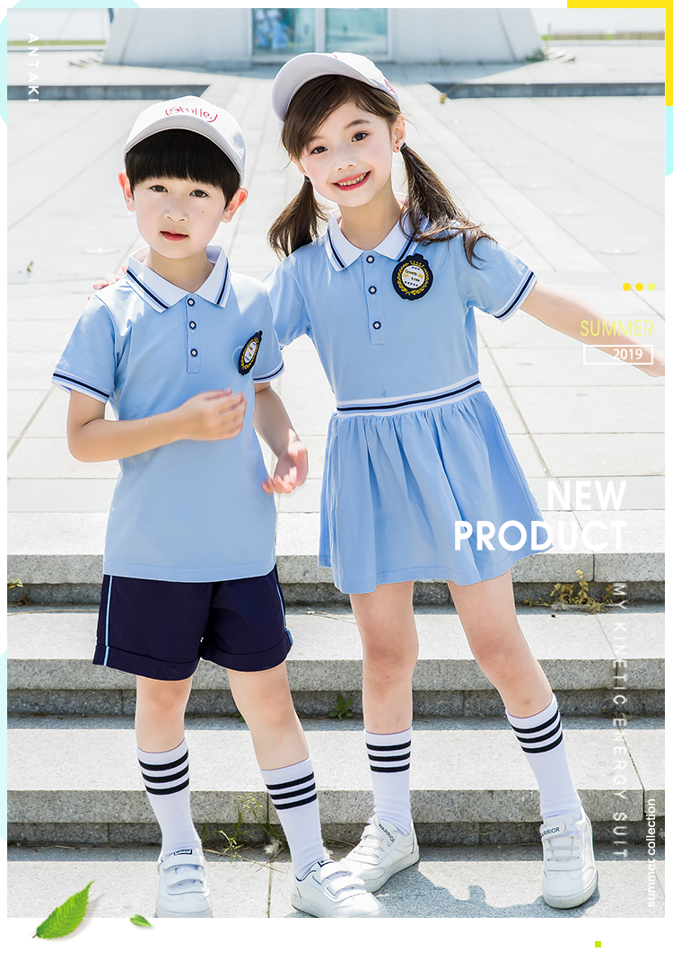 Quần áo sân vườn mẫu giáo hè 2019 mới sáu trang phục trẻ em học sinh tiểu học và trung học đồng phục đồng phục học sinh tốt nghiệp - Đồng phục trường học / tùy chỉnh thực hiện shop quần áo trẻ em đẹp