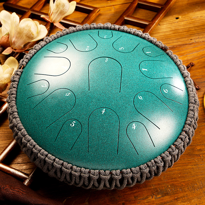 SF delivery) Lu Ru Kong Ling drum 14 inch 15 tone Ling Kong drum color empty drummer disc steel tongue drum beginner instrument