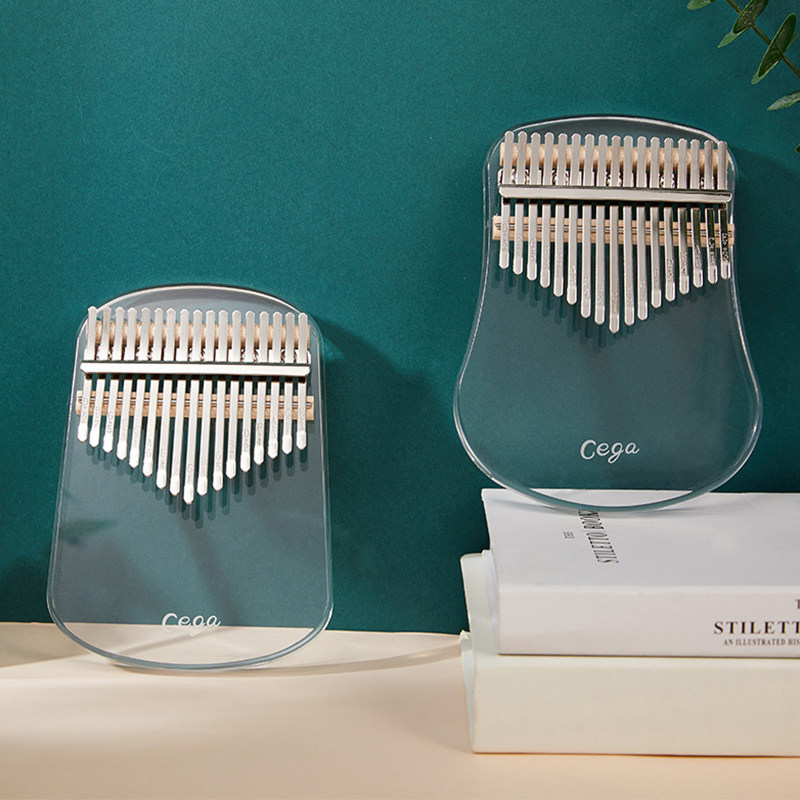 Transparent thumbs 17 sound crystal Kalimba harmonica kalimba hands finger violin 21 musician woman