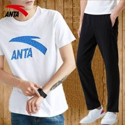 Anta sport suit nam 2019 mới hè trang web chính thức trang phục thể thao dành cho giới trẻ quần tay ngắn hai dây nam - Thể thao sau