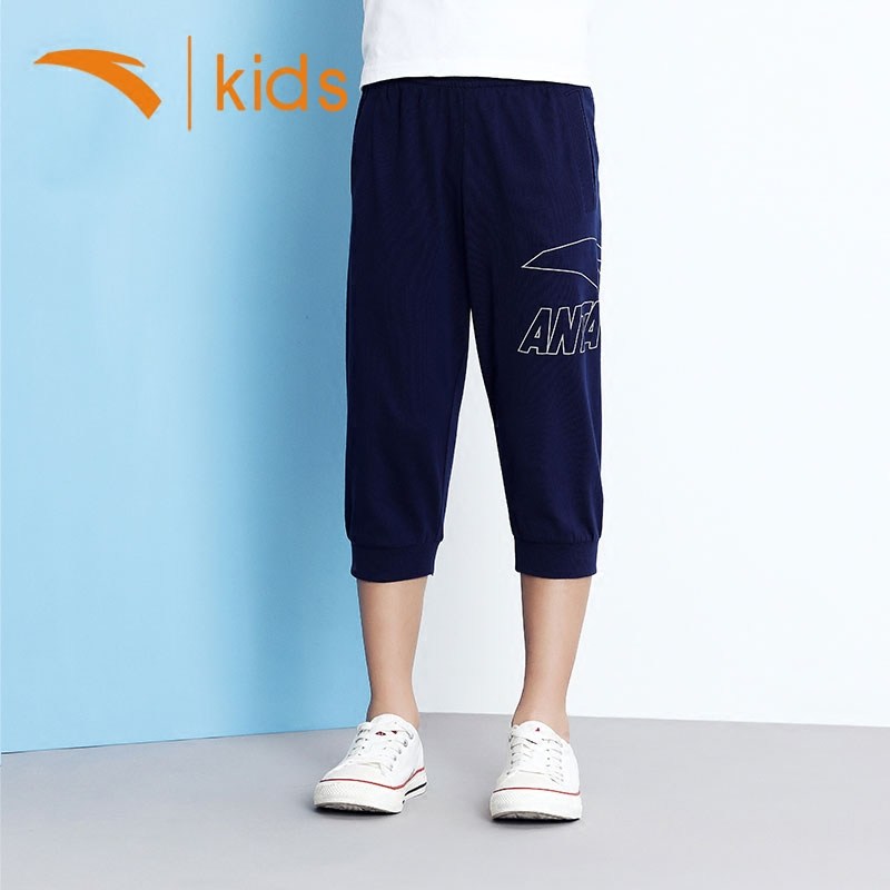 Anta childrens chàng trai quần áo Bảy quần 2020 mùa hè mới lớn trẻ em Quần soóc trẻ em quần sweatpants thở nam giới.